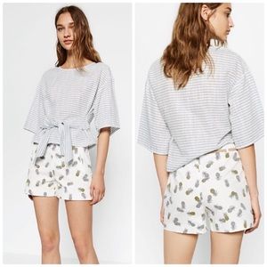Zara Pineapple print Shorts